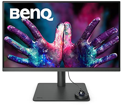 BenQ PD2705U 27 Zoll 4K Monitor für Grafiker, IPS, AQCOLOR-Technologie, 99 % sRGB, 99 % Rec. 709, Delta E ≤ 3, Werkseitig Kalibriert, Uniformity, 65W USB-C, HDMI, DP, KVM, Kompatibel mit MacBook