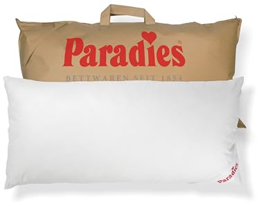 PARADIES Kopfkissen 40x80 cm mit Reißverschluss - Softy Top Bio medium mit Aloe Vera, mittelfestes Schlafkissen, veganes Kissen