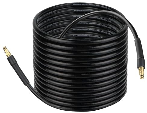 10 m Hochdruckschlauch für Kärcher K2/K3/K4/K5/K6/K7 Serie, 400 Bar/5800 PSI Hochdruckreiniger Schlauch Ersatzschlauch mit Quick Click Anschluss für Reinigung von Autos