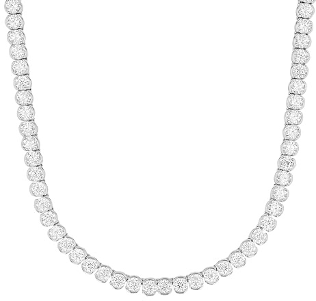 JOOP! Halskette aus 925 Sterling Silber für Damen, Halsschmuck, teilw. mit Schmuckstein, Silber 925 rhodiniert, Kommt in passender Schmuckbox