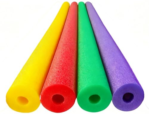 4er-Pack Schwimmnudel für Erwachsene - Lange Schaumstoff Poolnudel - Schwimmhilfe Strand & Wasserspiele - Wasserspielzeug - Wassernudel