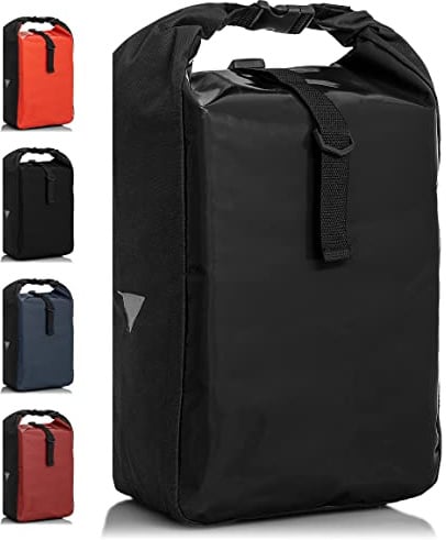 Büchel Unisex Aus Tarpaulin Gepäckträgertaschen, Schwarz Glossy, 48 X 25 X 14 Zentimeter EU