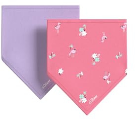s.Oliver Junior Baby Tuch – Jersey, All-over-Print, Doppelpack