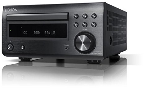 Denon RCD-M41DAB Kompaktanlage Stereo-Receiver mit CD, Bluetooth, DAB/DAB+ Radio, Schwarz