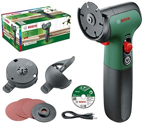 Bosch Mini-Winkelschleifer EasyCut&Grind (Holz (Rundhölzer), Kunststoff, Karton und Metall trennen; 2,0 Ah Akku; 7,2 Volt; im Karton)