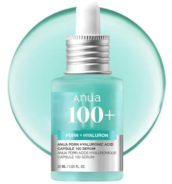 Anua Pdrn Hyaluronic Acid Capsule 100 Serum, Korean Skincare, 30ml | Strahlendes Gesichtsserum, Lachs-Dna, Hyaluronsäure, Hydration, Aufpolsternder Feuchtigkeitseffekt, Leicht, Glass Skin