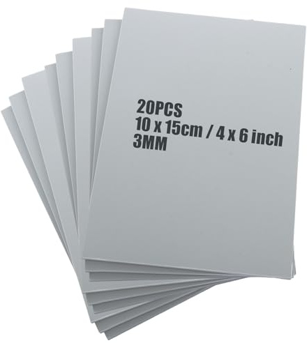 LDXDRU 20 Stück 100 x 150 mm doppelseitige weiche Linoleum-Polymer-Blöcke, 3 mm dicke weiche Druckbögen, Linoleumdruckplatten, Linoleumblätter für Druckprojekte, Schnitzerei, Kunst und Handwerk