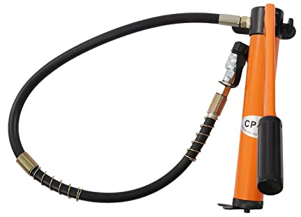 CP-180 Manuelle Hydraulikpumpe 70Mpa Ölgehalt 350CC 0.2L/s mit 1M Schlauch Hydraulik Handpumpe für Hydraulikzylinder hydraulischen Stanzen