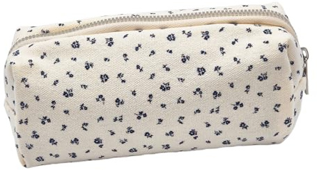 OYIWINMI Federmäppchen für Schule Büro, Federtasche mit Reißverschluss, Mäppchen mit Aesthetic Blumen, Pencil Case für Mädchen Kosmetiktasche und Geldtasche