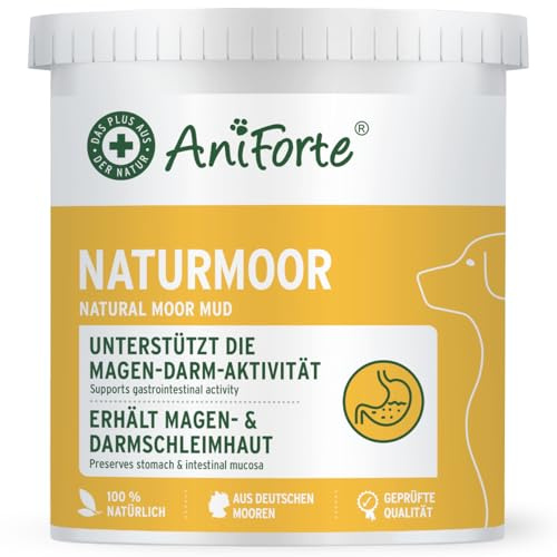 AniForte Heilmoor für Hunde 1,2kg – Verbessert die Kotbeschaffenheit, Verdauung, Immunsystem, Magen-Darm-Aktivität, Appetit Anregung – Naturmoor Heilerde für Hunde, mit hoher Akzeptanz