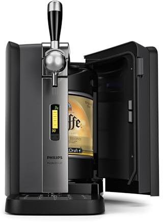 Philips PerfectDraft - Bierzapfanlage für zu Hause, Zapfanlage für Hausbars, Silber/Schwarz (HD3720/25)