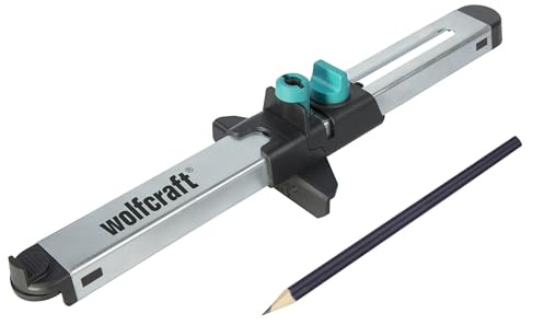 wolfcraft Laminat-Einpasser I 6952000 I Zum Exakten Ausmessen der letzten Laminatreihe