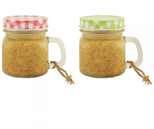 Esschert Design Erdnussbutter Vogelfutter ohne Salz, 500g für Wildvögel, im Henkel-Glas
