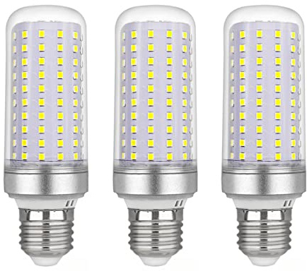 SCNNC E27 Maiskolben LED Glühbirne 20W 2200lm Kaltweiß 6000K AC 220V | Nicht Dimmbar, Entspricht 200W Glühlampe, E27 LED Mais Birnen für Wandlampe, Stehlampe, Kronleuchter, 3 Stück