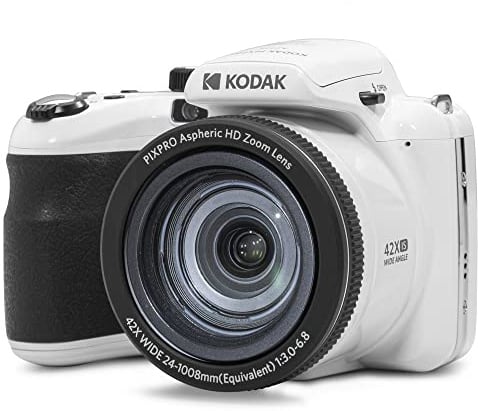 KODAK Pixpro Astro Zoom AZ425 - Digitale Bridge-Kamera, 42X optischer Zoom, 24 mm Weitwinkel, 20 Megapixel, 3-Zoll-LCD, Full HD 1080p Video, Li-Ionen-Akku - Rot