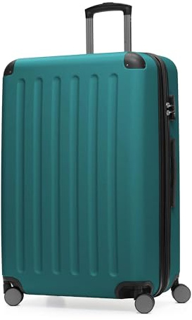 Hauptstadtkoffer Spree - Großer Hartschalen-Koffer, TSA, 4 Doppel-Rollen, Trolley, Rollkoffer, Reisekoffer, Volumenerweiterung, 75 cm, 119 Liter, Aquagrün