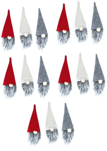 Ciieeo 30 Teiliges Weihnachtsflaschenset Flaschenhülle Weinflasche LED Licht Weihnachtliche Tischdeko Getränkeflaschenhut Weihnachtsdeko Hut Weihnachtsbesteckhalter Weinkisten
