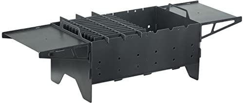 Holzkohlegrill Mangal für 6 Spieße Klappgrill 2mm Stahl Tischgrill Balkongrill Campinggrill Schaschlik BBQ Camping Reisegrill Minigrill