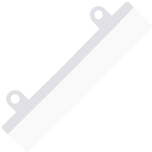 KLEBESHOP24 Heftstreifen zum Kleben, 122 x 15 mm, transparent, 10 Stück | Abheftvorrichtung selbstklebend