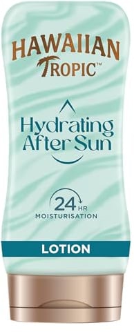 Hawaiian Tropic | Hydrating After Sun – für den Erhalt der Bräune, 180 ml, 24-Feuchigkeitspflege, mit Aloe Vera, vegan