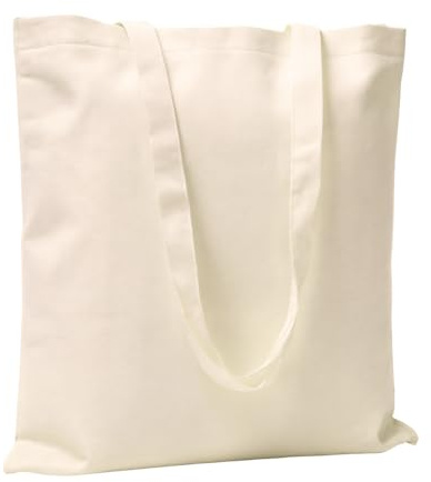 POLHIM® Stoffbeutel 38x42 cm (145g/m²) | Jutebeutel Alternative aus 100% Baumwolle | Unbedruckte Tasche zum Bemalen & für Einkauf (Natur)