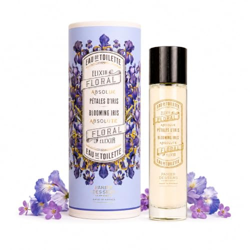 Panier des Sens Parfum Damen Iris Eau de Toilette 50ml – Geschenkidee | Leichter Duft für Haut & Haar, kreiert in Grasse, 95% natürliche Inhaltsstoffe, vegan