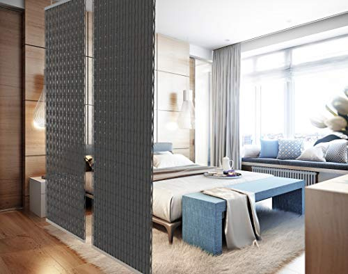 YourCasa - Raumteiler hängend [Designelement] Blickfang und Dekoration in jedem Raum | Trennwand ist Lichtdurchlässig - Raumtrenner 118 x 240 cm- Paravent bietet Sichtschutz - Multifunktional