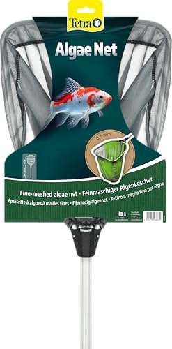 Tetra Pond Algae Net feinmaschiger Algenkescher, Teich-Kescher mit Teleskopstiel für die Entfernung von Verschmutzungen im Gartenteich
