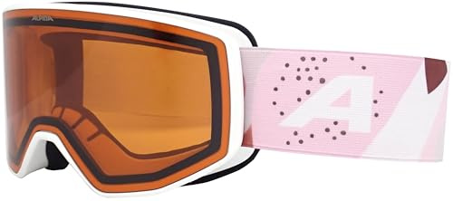 ALPINA Venet - Hochwerte Skibrille für Damen und Herren, optimale Passform, ideal für Brillenträger, Anti-Fog, effektive Luftzirkulation