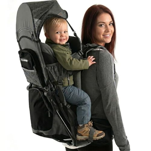 Luvdbaby Kraxe Kindertrage bis 18 Kg - Ergonomisch Kindertragerucksack für Kinder - Premium Toddler Carrier - Baby Tragerucksack - Babytrage Rückentrage Kleinkind - Rucksack mit Kindersitz