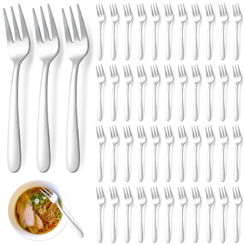 DAJAVE Kuchengabeln Edelstahl, Dessertgabeln 48 Stück Set, 14cm Kuchengabel Edelstahl Gabeln, Tafelgabeln für Haus, Hochzeit, Party, Café, Restaurant, spülmaschinenfest.