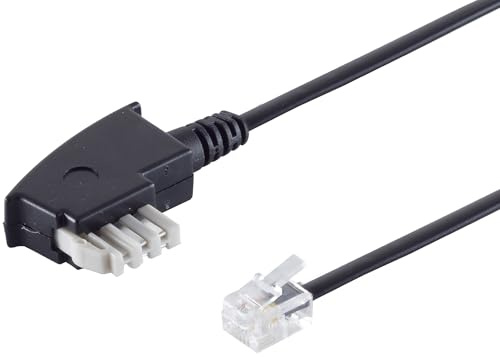1aTTack.de 1x 3,0m - TAE-N auf RJ11 Telefonkabel 6P2C mit Brücke