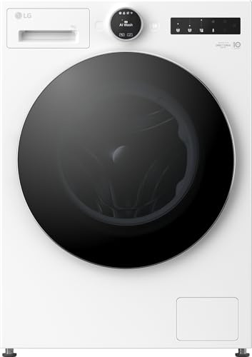 LG F4WX9092 Waschmaschine (9 kg, Energieklasse A-55%, 1.350 U/Min.) mit AI Wash, Easy-Touch Drehregler, TurboWash 360, Weiß