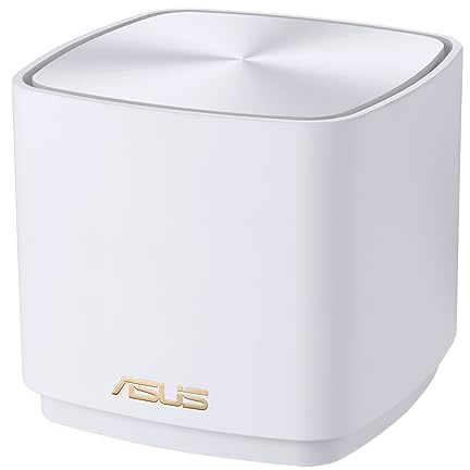Asus Ai Mesh AX-WLAN System ZenWiFi XD4 Weiß kombinierbarer Router (1er Pack, AX1800 WiFi 6, 2x Gigabit LAN, App Steuerung, unterbrechungsfreies Roaming, AiProtection)