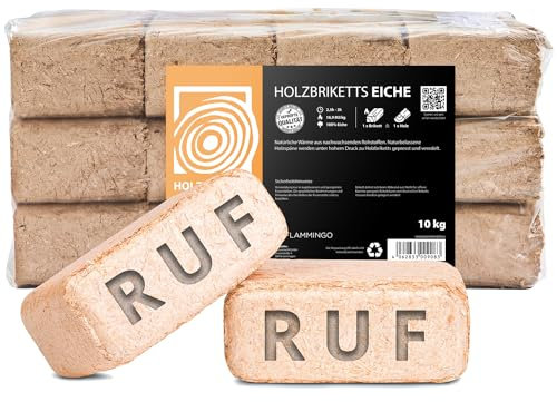 Holzbriketts RUF Eiche, 40kg, Brennholz Kamin Ofen Brikett Kohle Heizen Holz