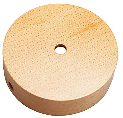 M2 OUTLET Baldachin-Natur 1-flammig/Lampen-Baldachin aus Holz, Ø 100 mm