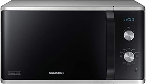 Samsung mikrowellengrill 23l 800w silber mg23k3614as