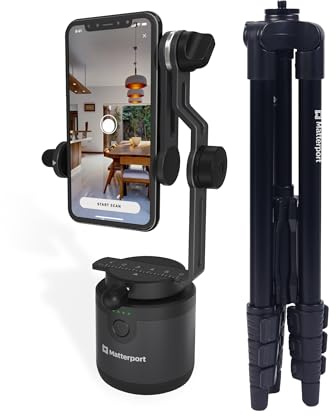 Matterport -Achse Gimbal Stabilisator - Motorisierte rotierende Berg für professionelle 3D -Virtual Tour 360 Foto -Scans mit tragbarem und faltbarem Stativ