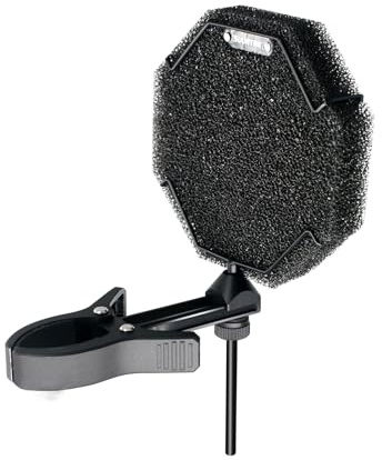 Mikrofon-Pop-Filter, professionelle Windschutzscheiben-Mikrofonabdeckung für Mikrofone mit einem Durchmesser von 26–70 mm, akustischer Mikrofonschutz mit verbessertem dickem Schwamm, kompatibel mit