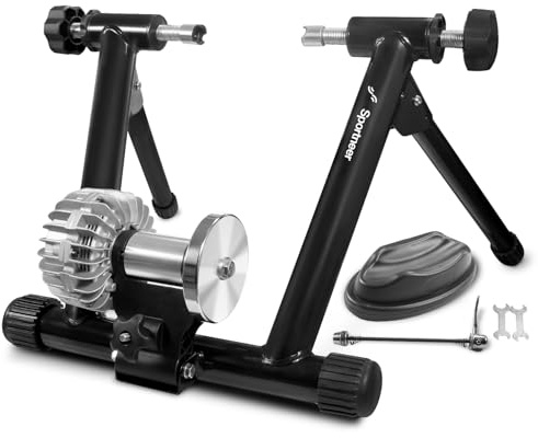 Sportneer Fluid Bike Trainer Ständer, Indoor Fahrrad Training Stand schwarz