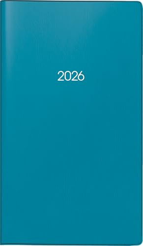 BRUNNEN Taschenkalender Mod. 753 '26 | A6, Kunststoff, petrol