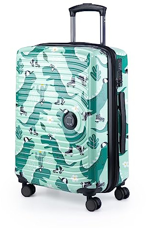 Hauptstadtkoffer - Mitte - Handgepäck, 2,9 kg kinderleicht, TSA, Hartschalenkoffer, Trolley 4. Rollen, Handgepäck 55 cm, 42 Liter, Motiv Koffer, Dino Skater