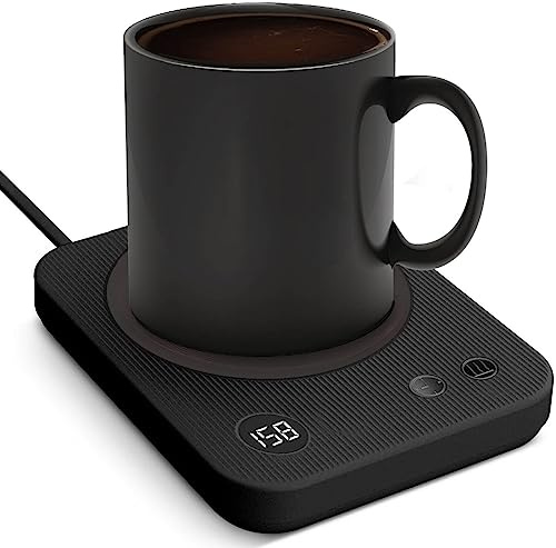 Lesipee Kaffeebecherwärmer, elektrischer Kaffeewärmer mit automatischer Abschaltung für Bürotisch, Kerzenwärmer mit 3 Temperaturen, Getränkewärmer für Kakao, Geburtstagsgeschenke