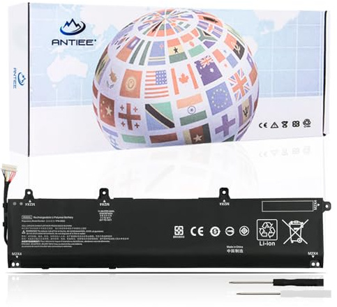 ANTIEE 83Wh IR06XL Laptop Akku Kompatibel mit HP ZBook Power G7 G9 G10 Mobile Workstation/ZBook Power G10 A Mobile Workstation Series Laptop M01523-2C1 M01523-2C2 M02029-005 TPN-DB0C IR06083XL 11.58V