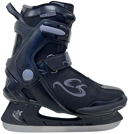Cox Swain Schlittschuhe Frost, Softboots für Kinder und Erwachsene, Anfänger/Fortgeschrittene, Bequeme Passform, Edelstahlkufe vorgeschliffen Gr. 42