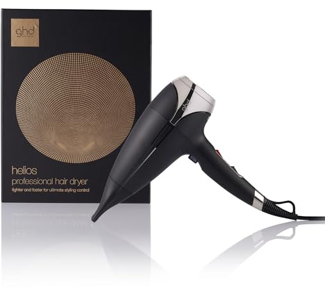 ghd helios Haartrockner, professioneller Haartrockner mit bürstenlosem Motor und Ionen Technologie, schwarz