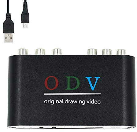 Mcbazel ODV-Composite RCA/S-Video/YPbPr zu HDMI-Konverter