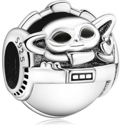 MGIUL Baby Master Crib Charm Pendant für Armbänder Halsketten 925 Sterling Silber Anhänger Perlen Schmuck Geschenk für Frauen