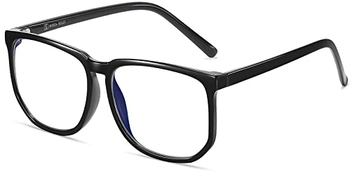 SHEEN KELLY TR90 Vintage Oversiezd Blue Light Blocking Gläser für Mid Big Face Square Frame Classic Eyewear