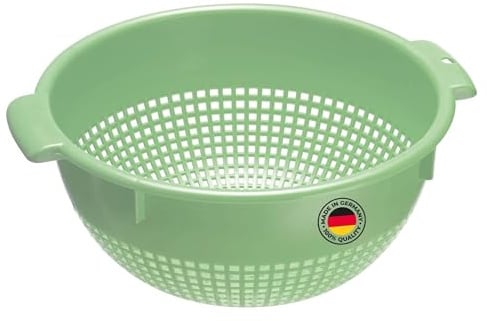 Westmark Seiher/Sieb, Mit Griffmulden und Aufsatzrasten, Kunststoff, Mint-Grün, 2126221M